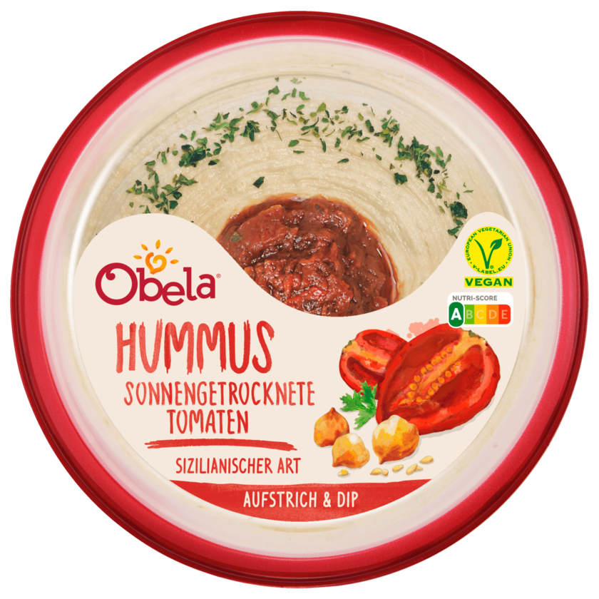 Obela Hummus Sonnengetrocknete Tomaten 175g